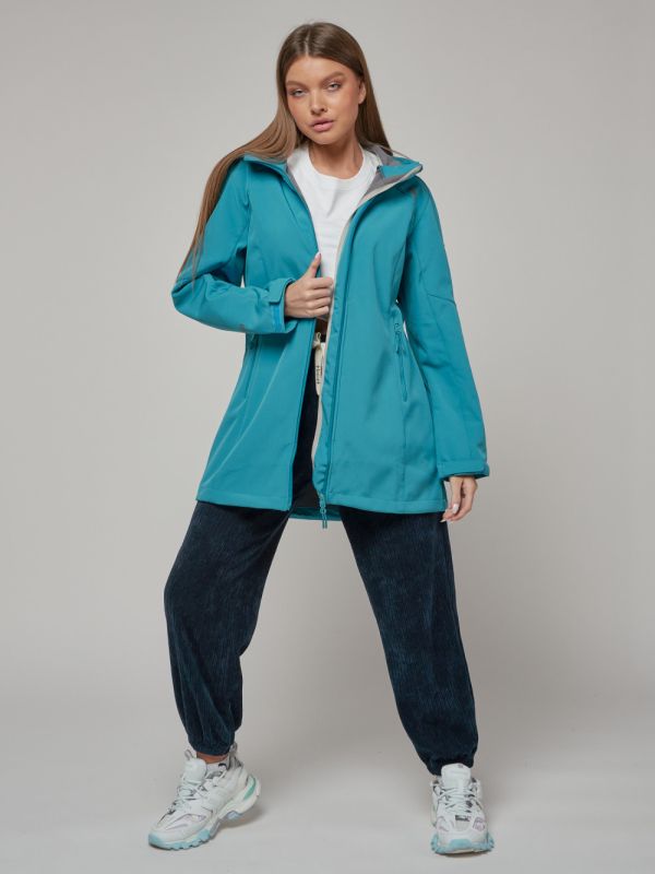 Women's windbreaker MTFORCE large size blue 22335S